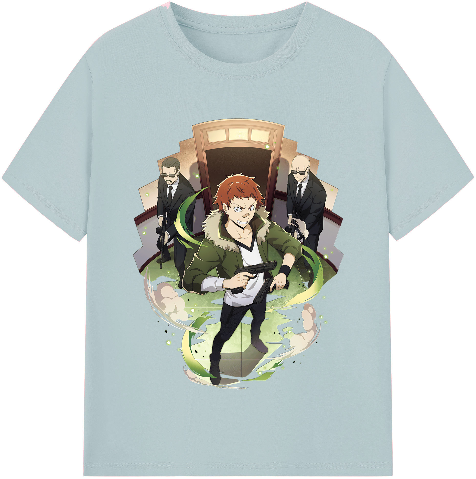 （画像用） 文豪ストレイドッグス Bungo Stray Dogs 綿100％半袖Tシャツ（フロントプリント）